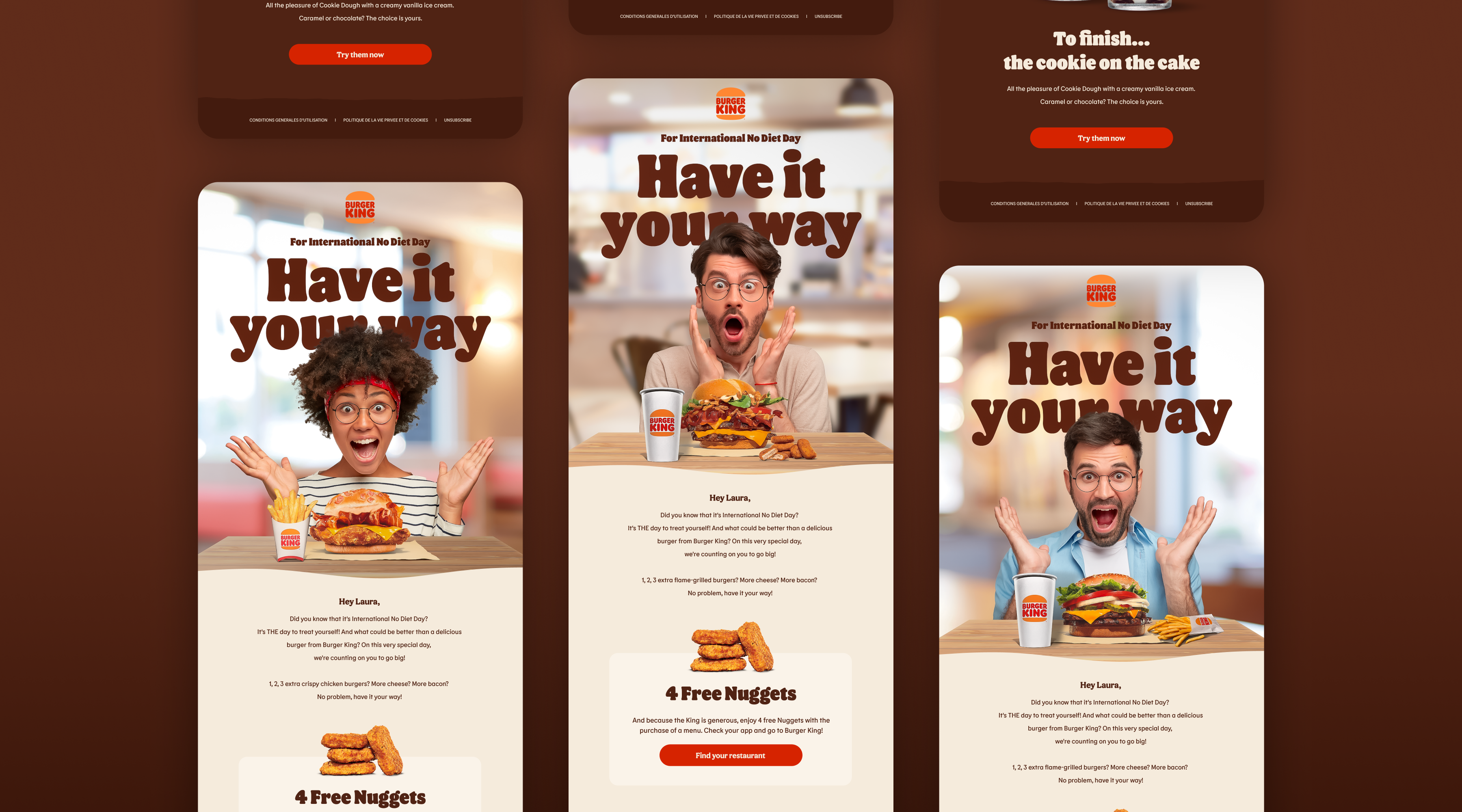 Burger King no diet days
